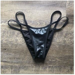 Tobi leather bikini bottoms